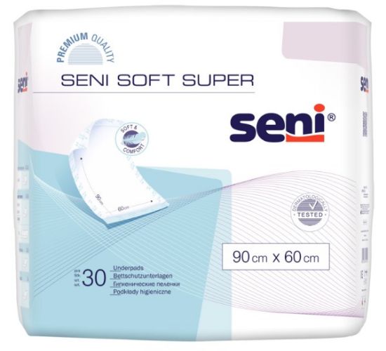 Picture of SENI SOFT SUPER higiēniskie paladziņi (90x60cm), 30gab