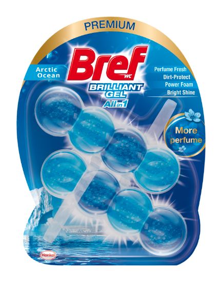 Picture of BREF Brilliant gel Arctic Ocean tualetes bloks,  2x42g
