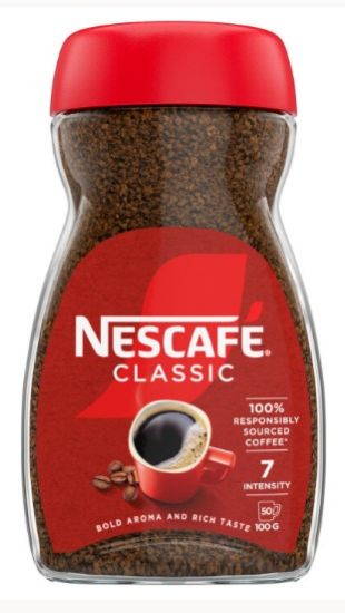 Picture of NESCAFE Classic šķīstošā kafija (stikls), 100g