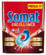 Attēls SOMAT Excellence 4in1 tabletes trauku mazgājamām mašīnām, 50gb