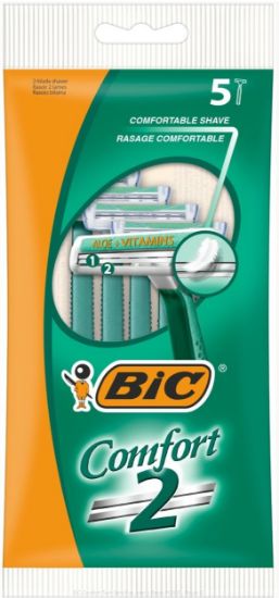 Picture of BIC COMFORT2 vienreizējie skuvekļi vīriešiem5gab