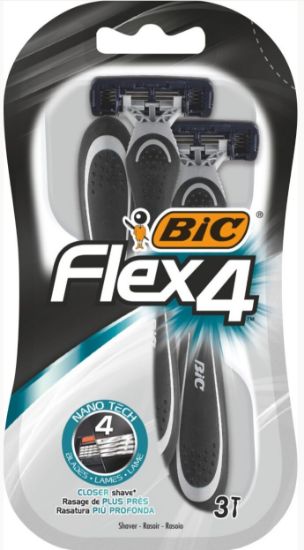 Picture of BIC FLEX4 COMFORT vienreizējie skuvekļi vīriešiem 3gab