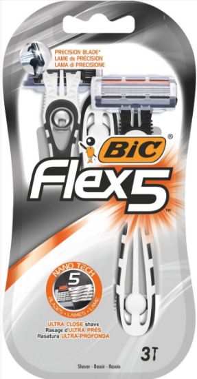 Picture of BIC FLEX5 vienreizējie skuvekļi vīriešiem 3gab