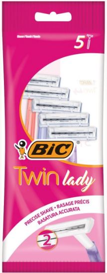 Picture of BIC TWIN LADY vienreizējie skuvekļi sievietēm 5gab