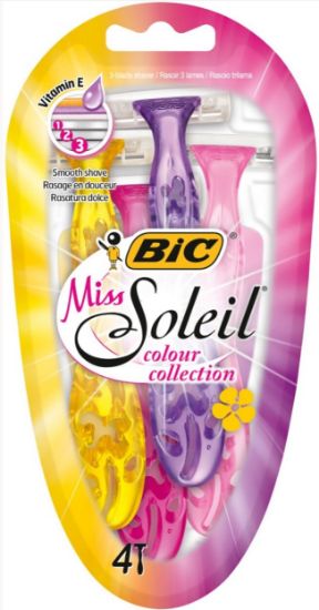 Picture of BIC MISS SOLEIL COLOUR vienreizējie skuvekļi sievietēm 4gab