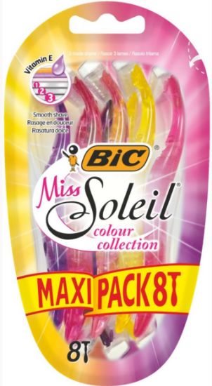 Picture of BIC MISS SOLEIL COLOUR vienreizējie skuvekļi sievietēm 8gab