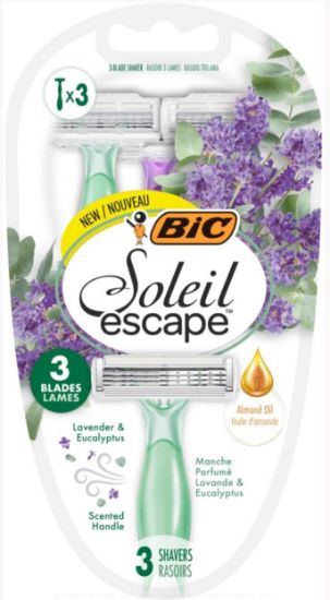 Picture of BIC SOLEIL ESCAPE vienreizējie skuvekļi sievietēm ar lavandu 3gab