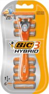 Attēls BIC 3 Hybrid skuveklis vīriešiem + 6 maiņas asmeņi
