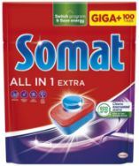 Attēls SOMAT All in 1 Extra Tabletes trauku mazgājamām mašīnām, 100gab