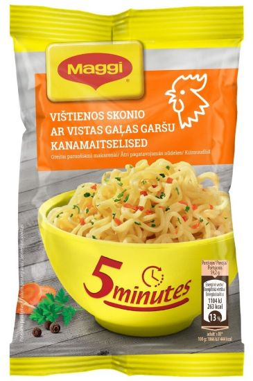 Picture of MAGGI ātri pagatavojamās nūdeles ar vistas gaļas garšu 59.2g