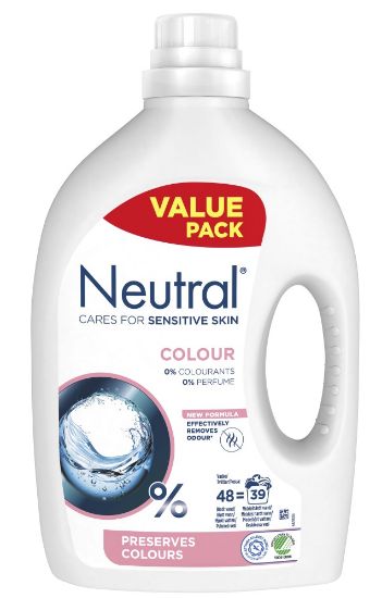Picture of NEUTRAL šķidrais veļas mazgāšanas līdzeklis krāsainai veļai 1.95l