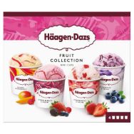 Attēls HAAGEN-DAZS Fruit Collection augļu saldējumu izlase, 4x95ml