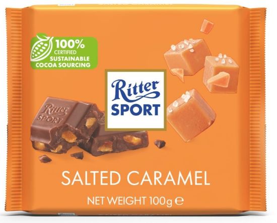 Picture of RITTER SPORT piena šokolāde ar sāļo karameli, 100g
