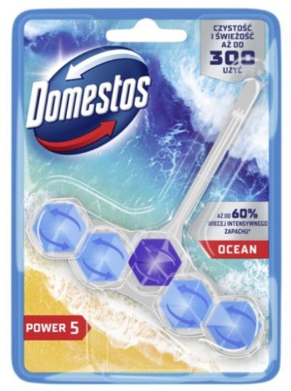 Picture of DOMESTOS POWER 5 tualetes bloks OCEAN, 50g