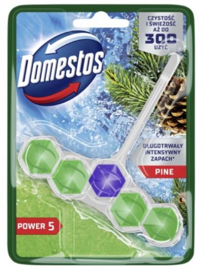 Picture of DOMESTOS POWER 5 tualetes bloks PINE, 50g