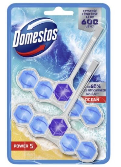 Picture of DOMESTOS Power 5 DUO tualetes bloks BLUE, 2x50g