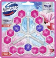 Attēls DOMESTOS POWER 5 trio tualetes bloks MAGNOLIA, 3x50g