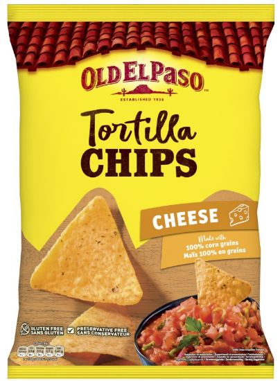 Picture of OLD EL PASO tortiljas čipsi ar sieru, 185g