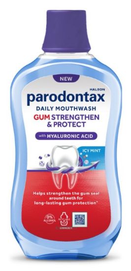 Picture of PARODONTAX Gum Strengthen&Protect Icy Mint mutes skalotājs 500ml