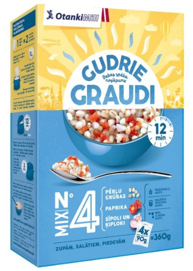 Picture of GUDRIE GRAUDI grūbu, paprikas, dārzeņu maisījums 4x90g