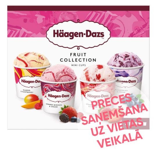 Picture of HAAGEN-DAZS Fruit Collection augļu saldējumu izlase, 4x95ml