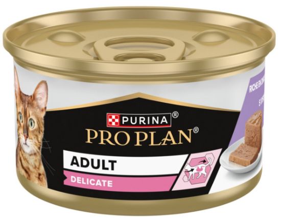 Picture of PRO PLAN DELICATE konservs kaķiem bundža (tītars) 85g