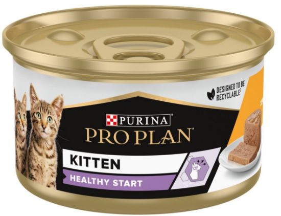 Picture of PRO PLAN HEALTHY START konservs kaķēniem bundža (vista) 85g