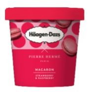 Attēls HAAGEN-DAZS Macaron zemeņu, aveņu saldējums, 420ml