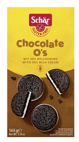 Picture of SCHAR bezglutēna cepumi Chocolate O's, 165g