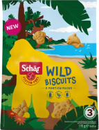 Attēls SCHAR bezglutēna cepumi Wild Biscuits, 115g