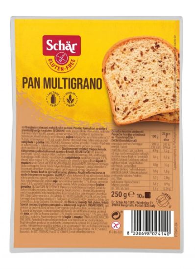 Picture of SCHAR bezglutēna maize graudu Pan Multigrano, 250g