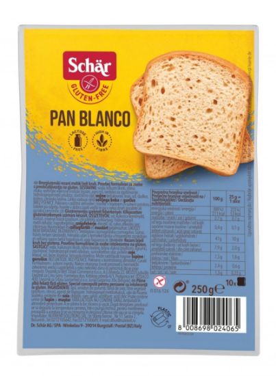 Picture of SCHAR bezglutēna maize klasiskā Pan Blanco, 250g