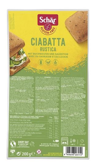 Picture of SCHAR bezglutēna maize Ciabatta Rustica, 200g