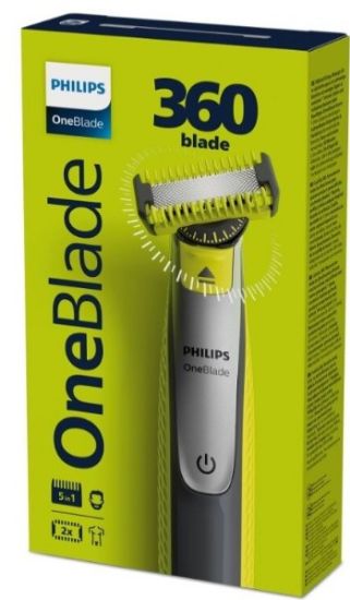 Picture of PHILIPS skuveklis + 1 asmenis (face&body) OneBlade 360 QP2834/23