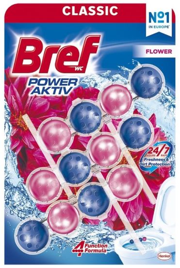 Picture of BREF Power Aktiv Flowers tualetes bloks, 3x50g