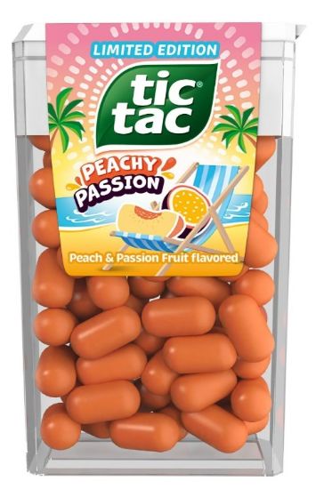 Picture of TIC TAC PEACHY PASSION dražejas ar persiku garšu, 54g