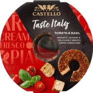Attēls CASTELLO krēmsiers ar tomātiem un baziliku, 125g