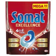 Attēls SOMAT Excellence 4in1 tabletes trauku mazgājamām mašīnām, 50gb