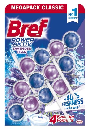 Picture of BREF power aktiv lavender tualetes bloks,3x50g