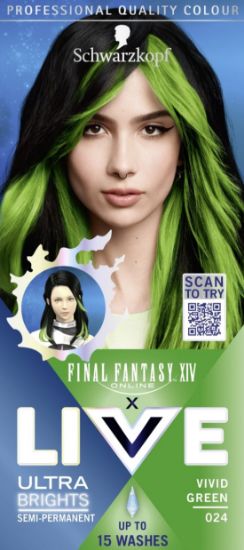 Picture of LIVE Final Fantasy matu krāsa 024 - Spilgti zaļš