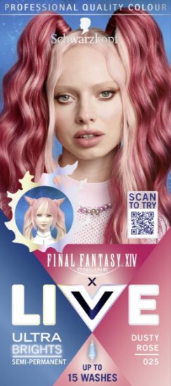 Picture of LIVE Final Fantasy matu krāsa 025 - Pelēcīgi rozā