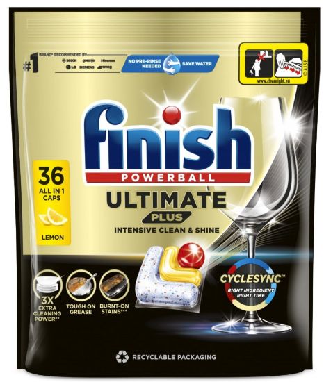 Picture of FINISH Ultimate Lemon tabletes trauku mazgāšanas automātiem 36gab
