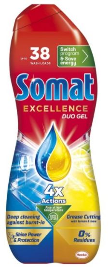 Picture of SOMAT Anti-Grease Lemon želeja trauku mazgājamām mašīnām, 684ml
