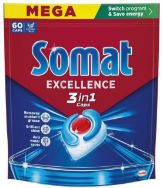 Attēls SOMAT 3in1 tabletes trauku mazgājamām mašīnām, 60gb
