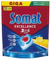 Attēls SOMAT 3in1 Lemon tabletes trauku mazgājamām mašīnām, 70gb