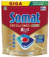 Attēls SOMAT Excellence Premium 5in1 tabletes trauku mazgājamām mašīnām, 54gb