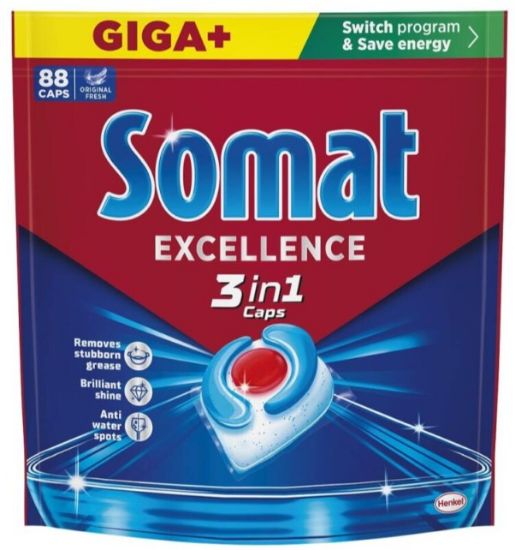 Picture of SOMAT 3in1 tabletes trauku mazgājamām mašīnām, 88gb