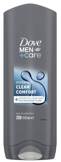 Picture of DOVE MEN dušas želeja Clean Comfort, 250ml