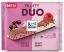 Attēls RITTER SPORT DUO piena šokolāde ar upeņu un aveņu pildījumu, 218g
