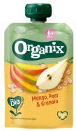 Attēls ORGANIX Biezenis ar mango, bumbieriem un granolu, 100g 6mēn